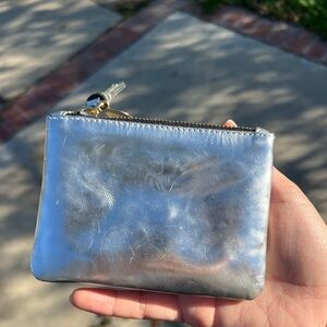 Silver Women's Accessory Pouch